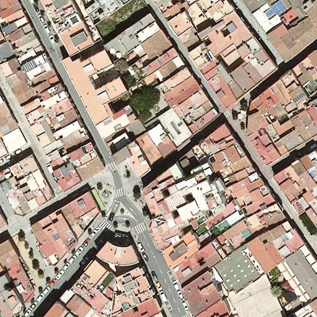 Aerial view of the grounds of Lli Privada Mafalda
