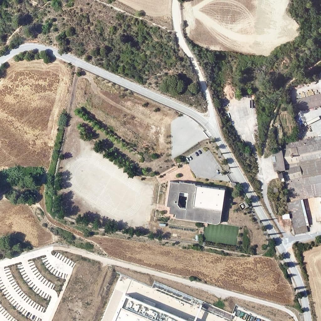 Aerial view of the grounds of Colegio Japonés De Barcelona