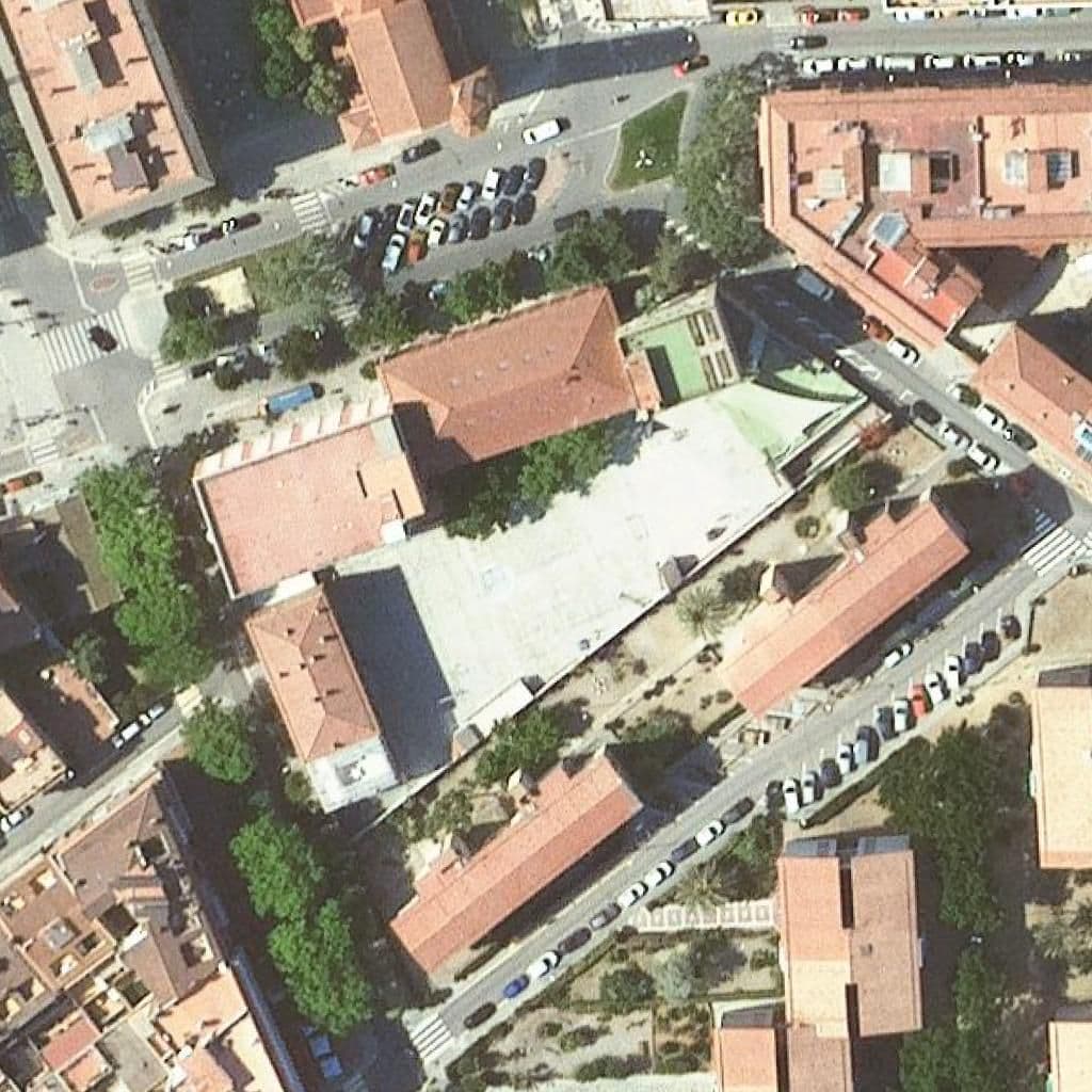 Aerial view of the grounds of Inmaculada Concepción