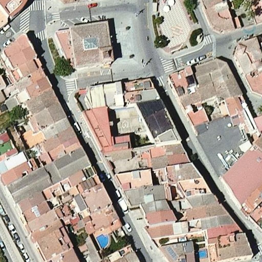 Aerial view of the grounds of La Inmaculada