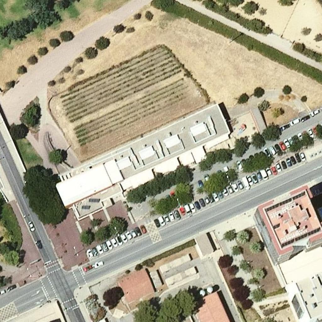 Вид згори на територію школи «Escola Bressol El Gegant Del Pi Ii»