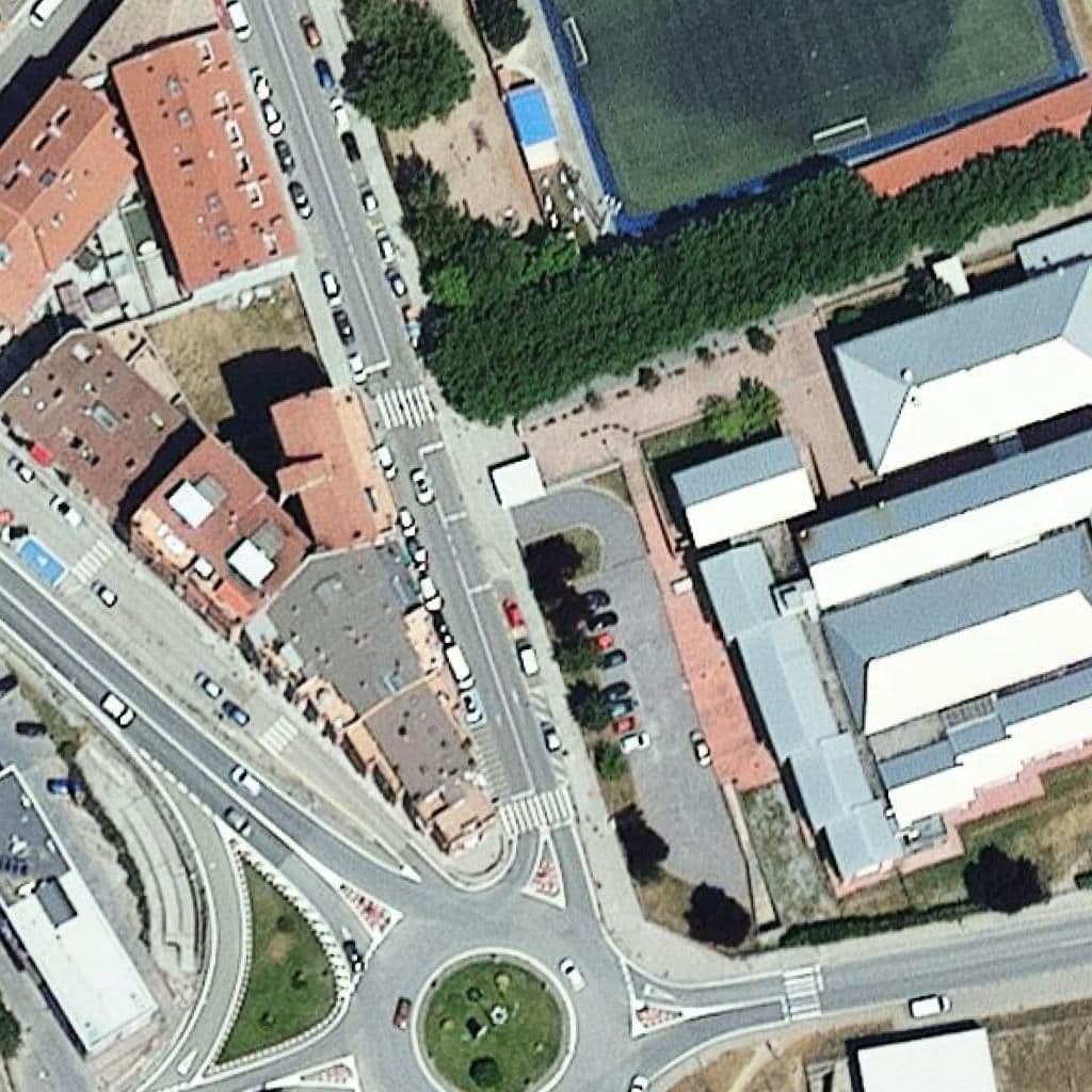 Вид згори на територію школи «Institut Abat Oliba»