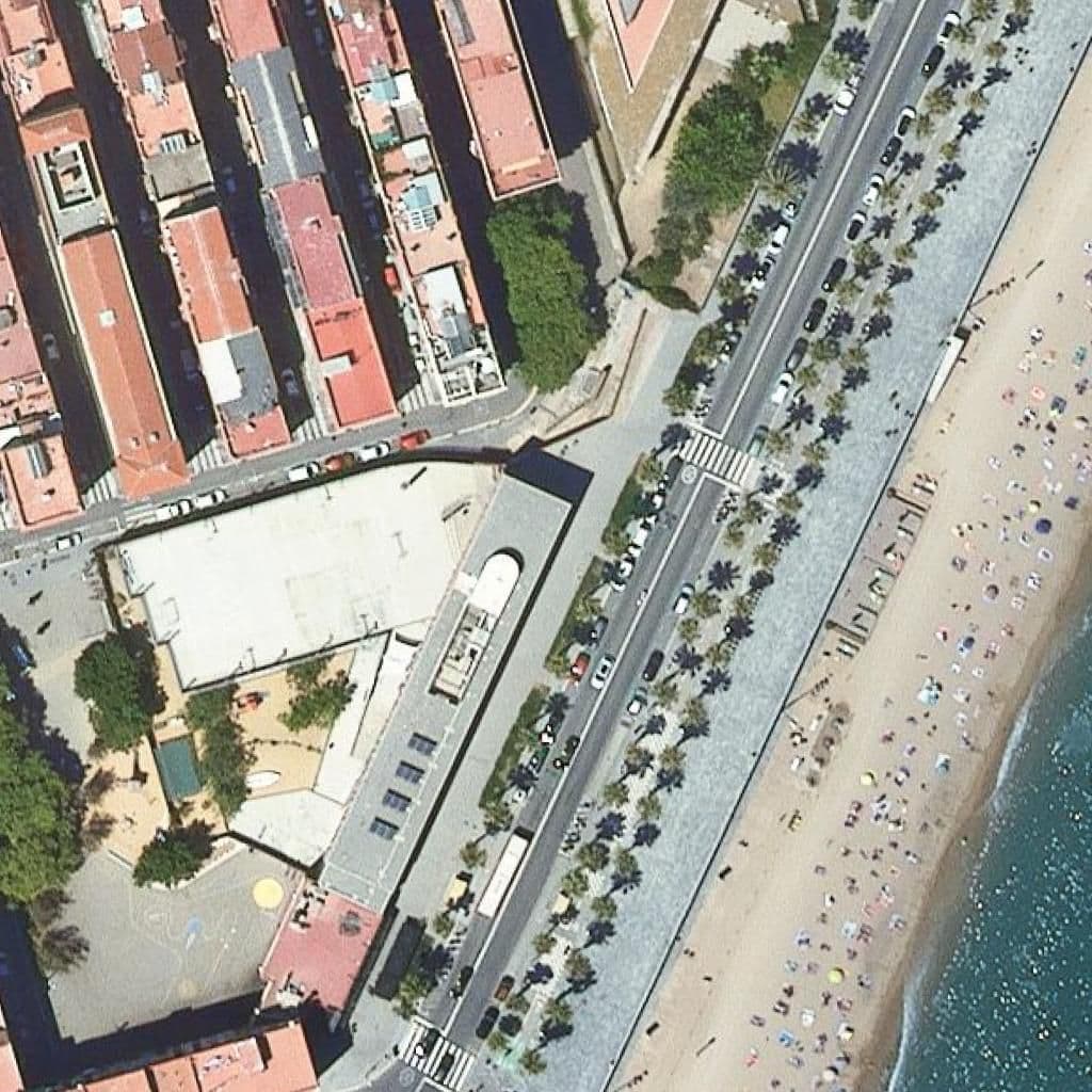Aerial view of the grounds of Escola Mediterrània