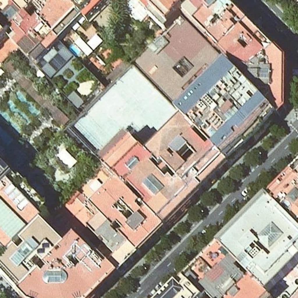 Вид сверху на территорию школы «Escola Pia De Nostra Senyora»
