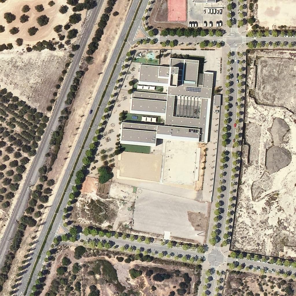 Aerial view of the grounds of Eic