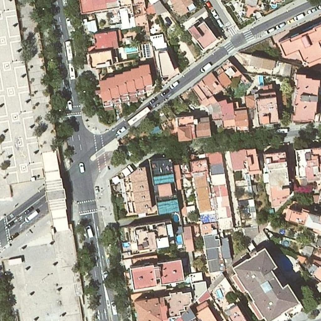 Aerial view of the grounds of Lli Privada Calimero D'horta