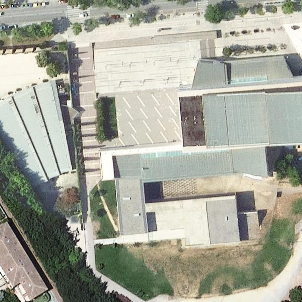 Aerial view of the grounds of Conserv. Munic. De Música De Sant Cugat Del Vallès