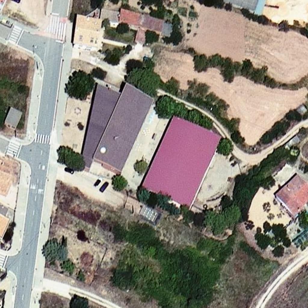 Вид згори на територію школи «Escola Joan De Palà - Zer El Cardener»