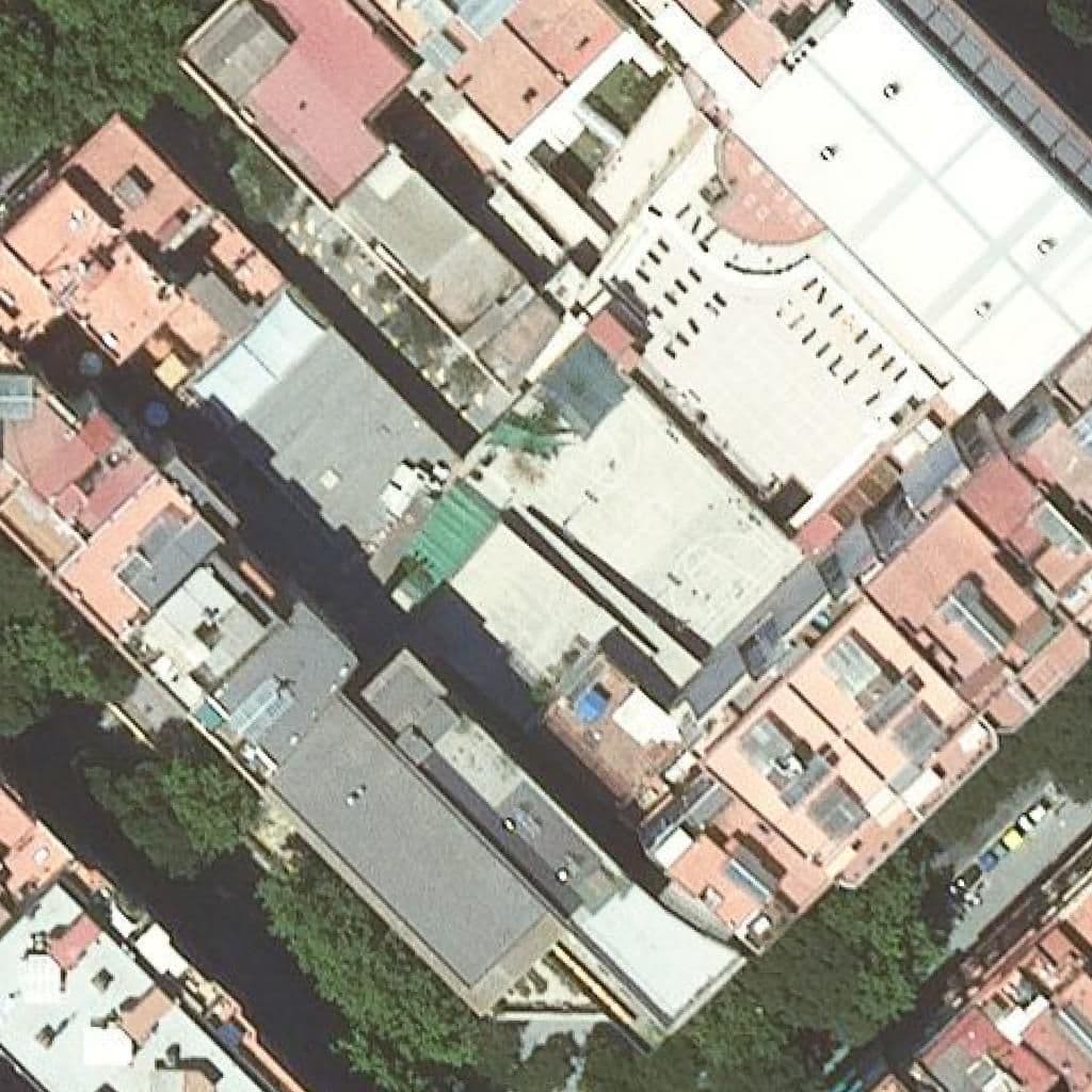 Aerial view of the grounds of Escola Ferran Sunyer