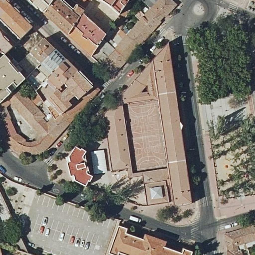 Aerial view of the grounds of Cervantes
