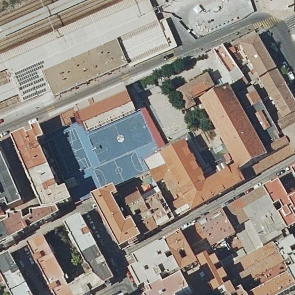 Aerial view of the grounds of Santa Maria De La Providencia