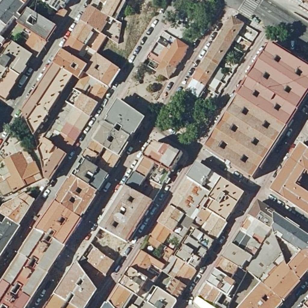 Aerial view of the grounds of Ntra. Sra. De La Almudena