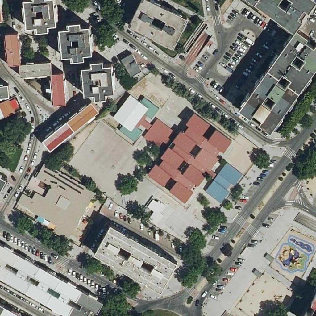 Aerial view of the grounds of Fray Luis De Granada