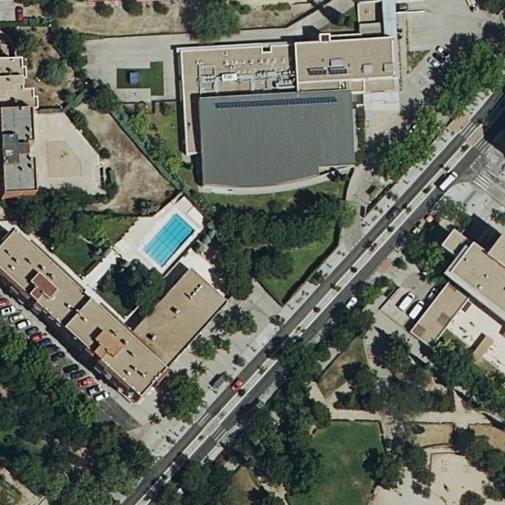 Aerial view of the grounds of Maria Concepcion Santos