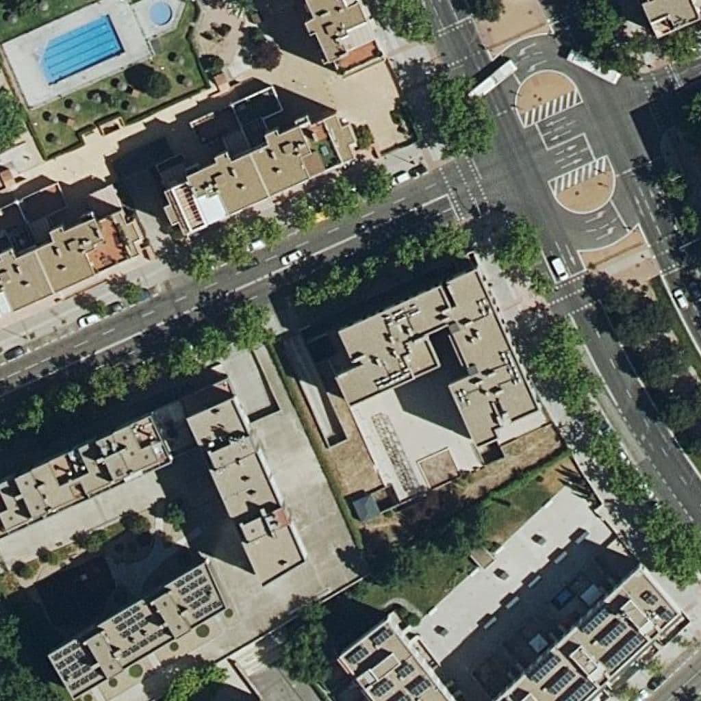 Вид сверху на территорию школы «San Antonio»