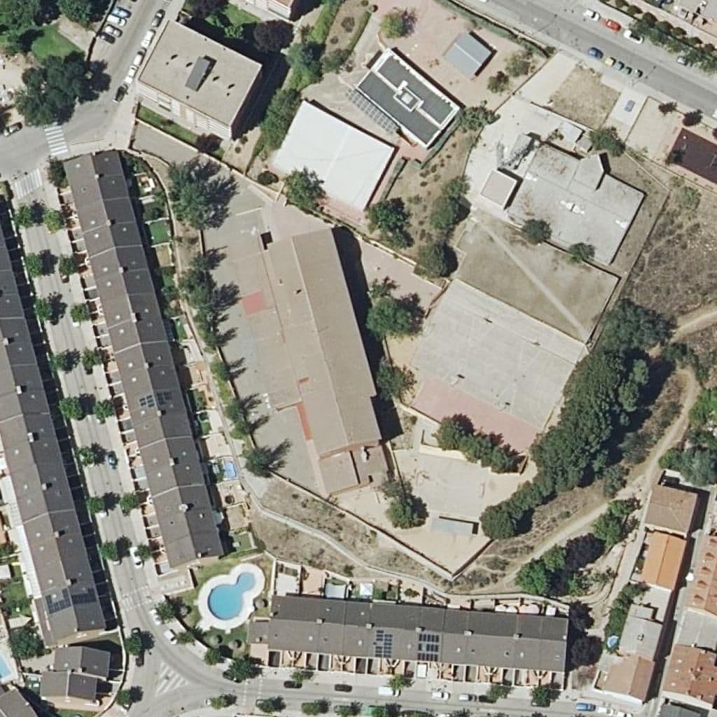 Aerial view of the grounds of Obispo Moscoso