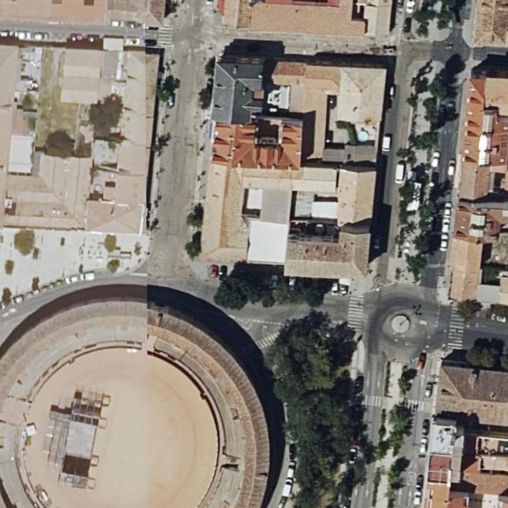 Aerial view of the grounds of San Jose De Calasanz