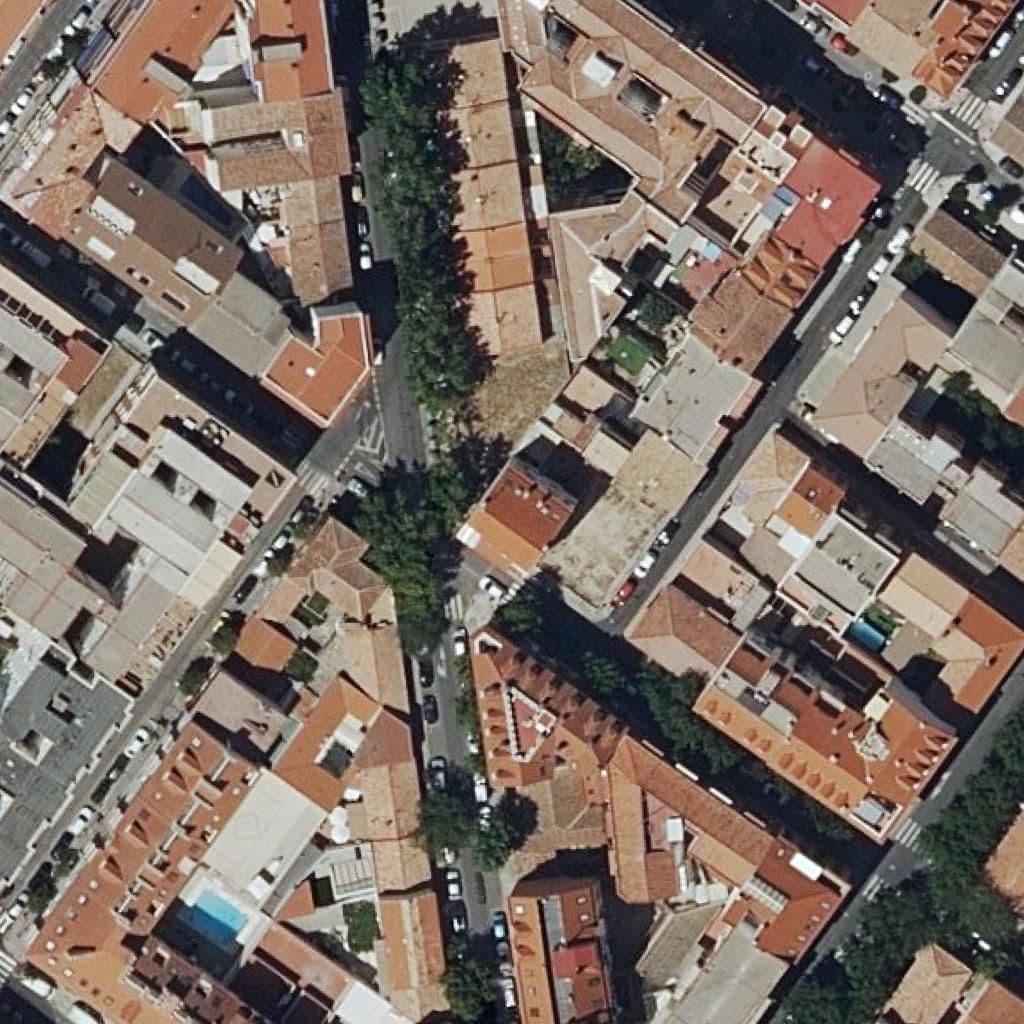 Aerial view of the grounds of San Juan Bosco