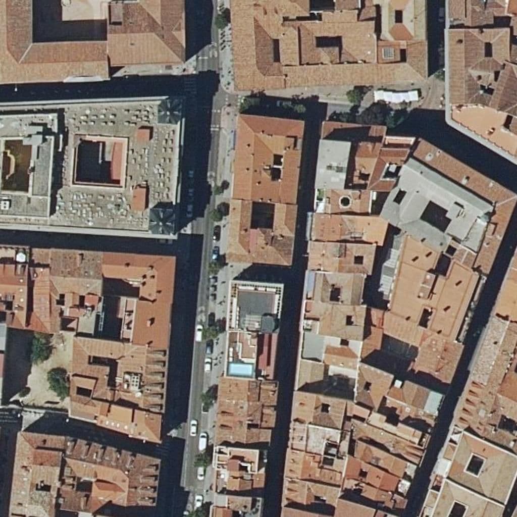 Aerial view of the grounds of Rey