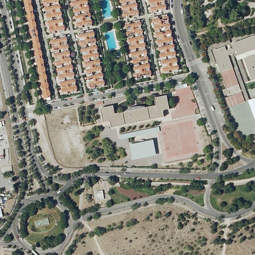 Aerial view of the grounds of Jorge Manrique