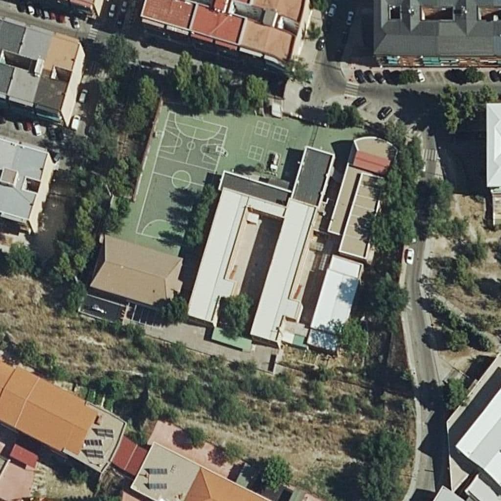 Aerial view of the grounds of Nuestra Señora De La Milagrosa