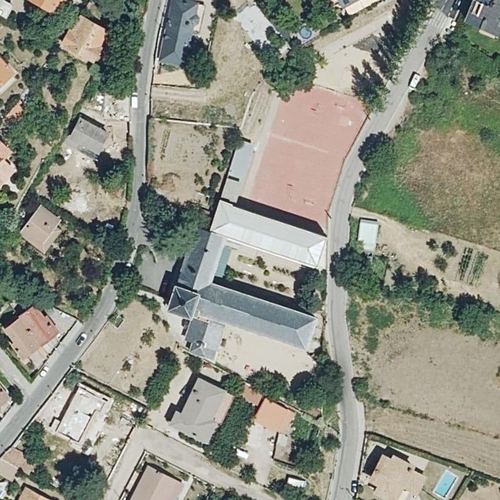 Aerial view of the grounds of Regina Assumpta