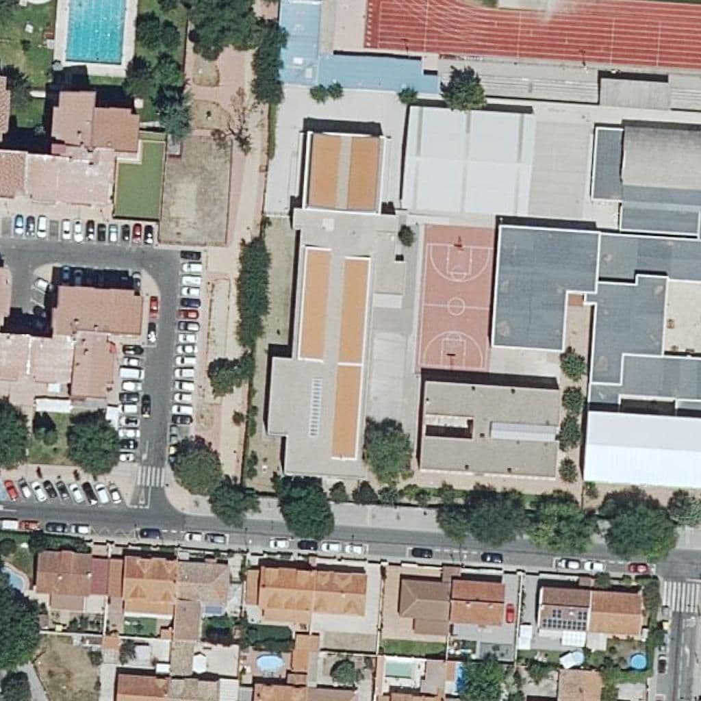 Aerial view of the grounds of Marques De Santillana