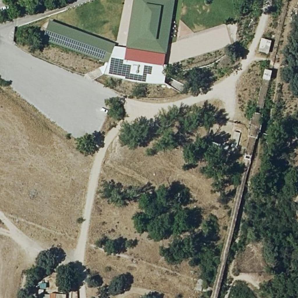 Aerial view of the grounds of C.p.palacio Valdes