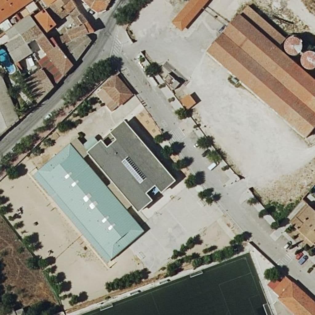 Aerial view of the grounds of Hermanos Ortiz De Zarate