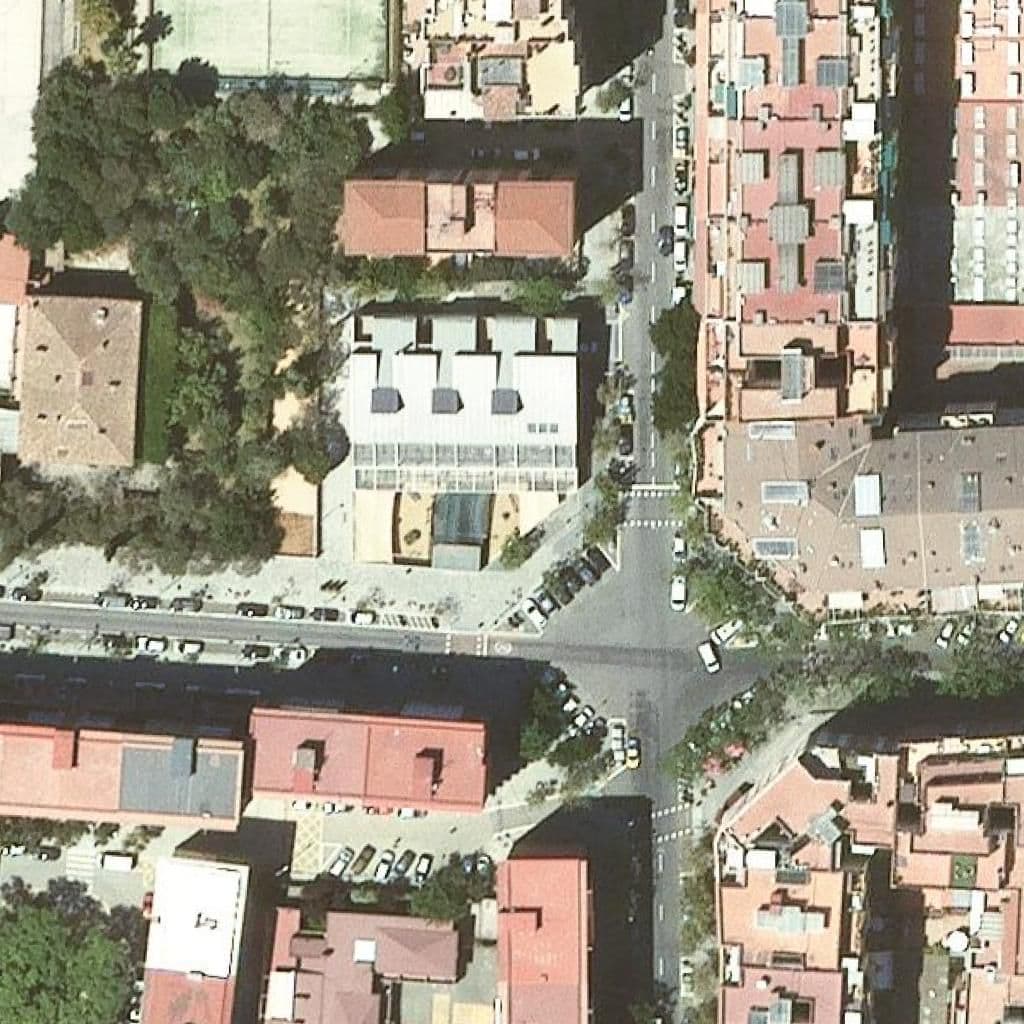 Aerial view of the grounds of Escola Bressol Municipal La Morera