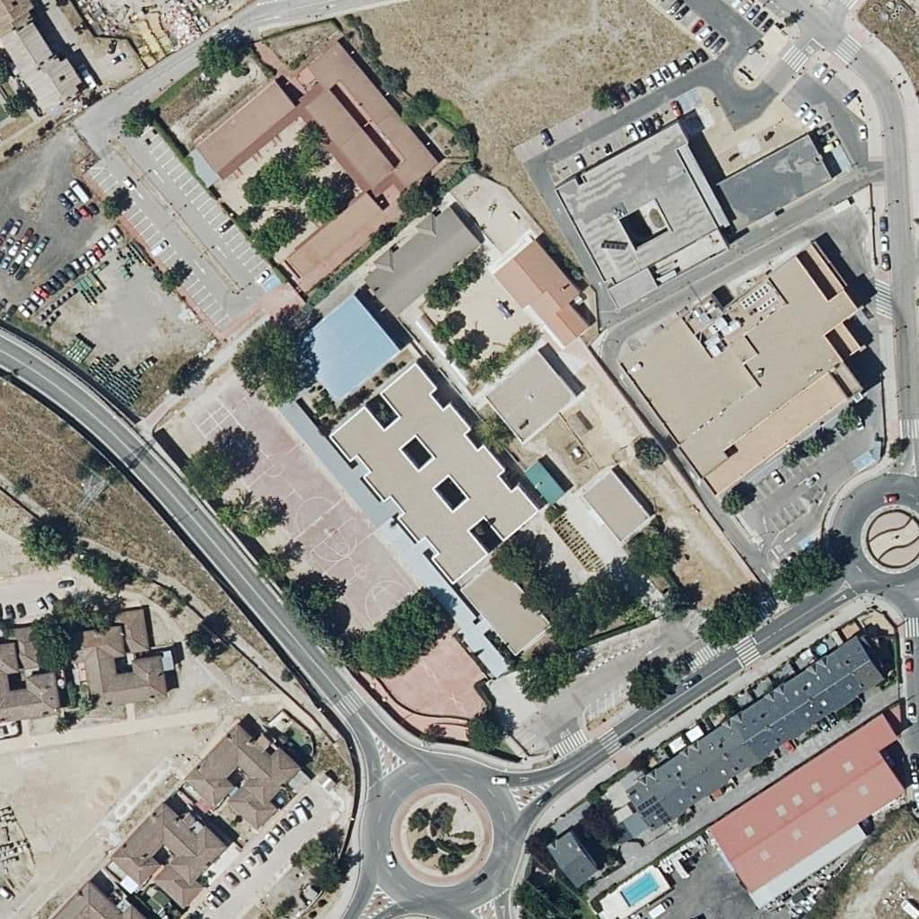 Vista aérea del recinto de San Gregorio