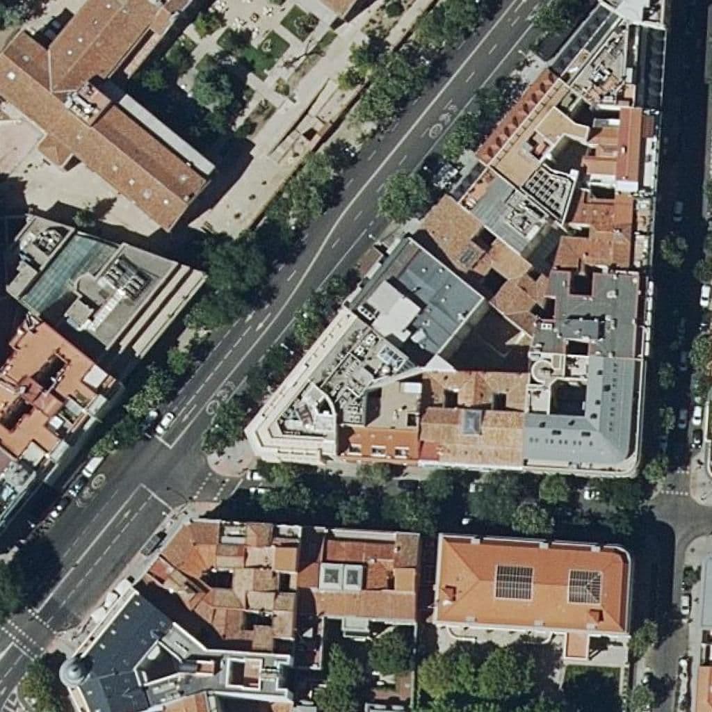 Вид згори на територію школи «Centro Tecnico Superior Almagro»