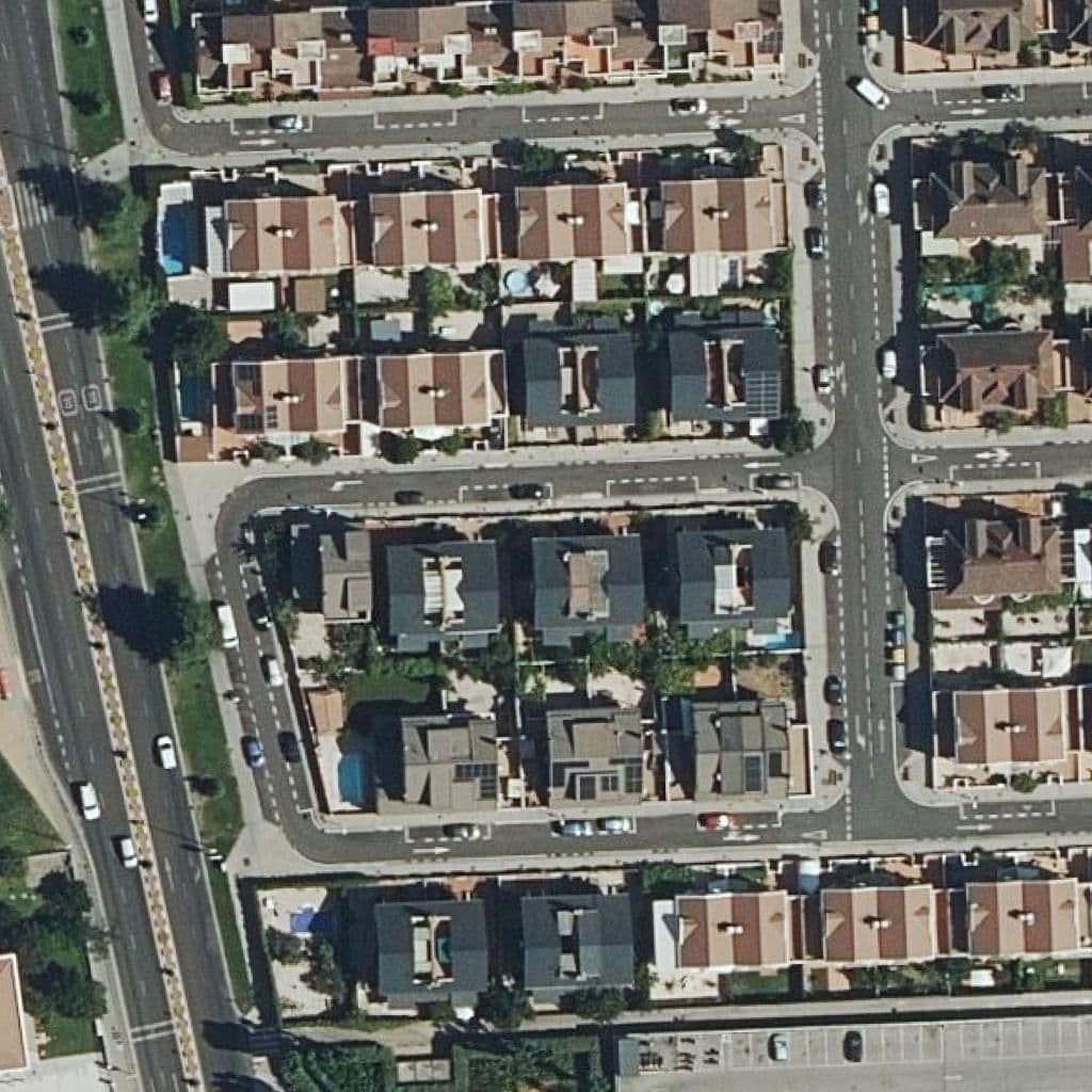 Aerial view of the grounds of San Salvador