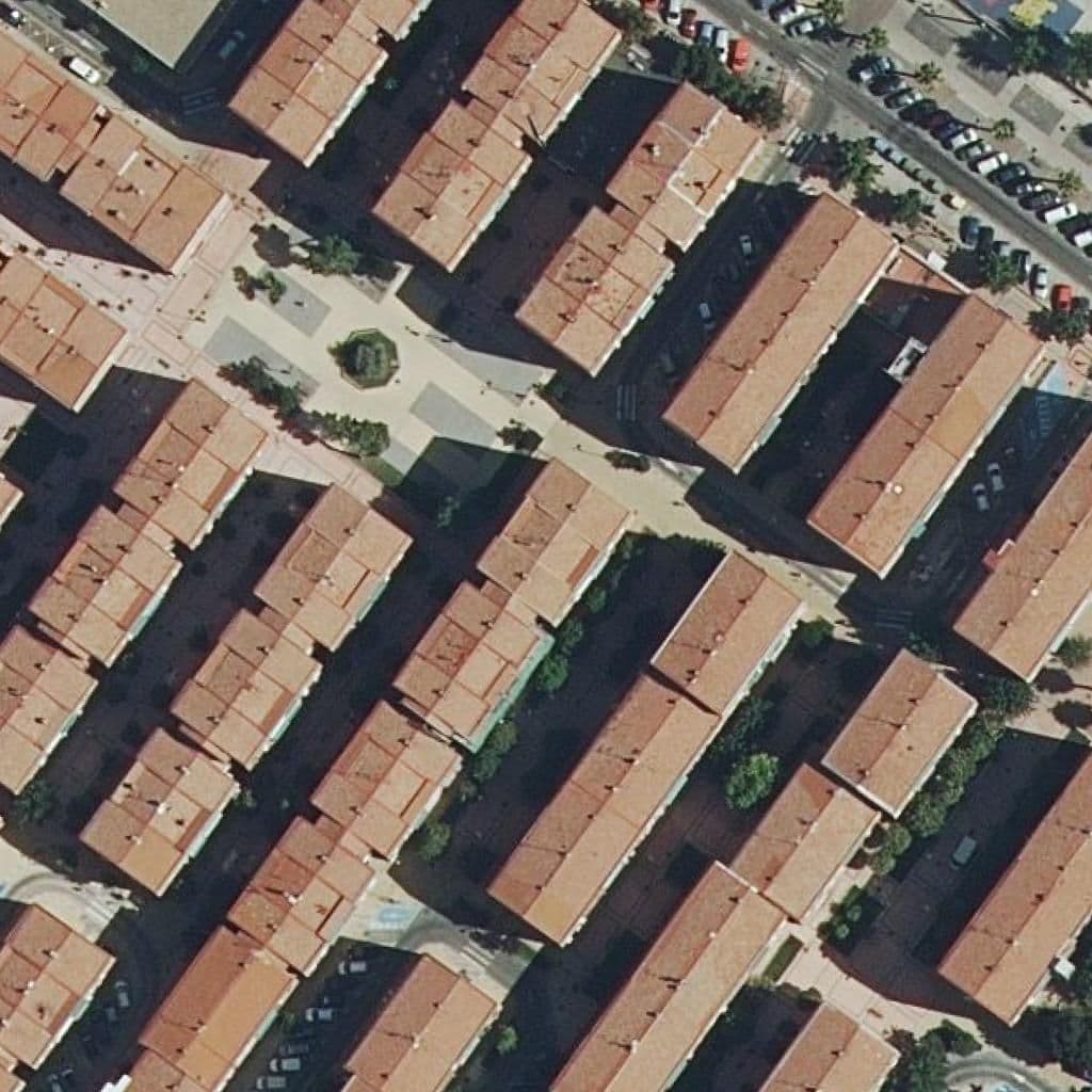 Aerial view of the grounds of Santa Rosa