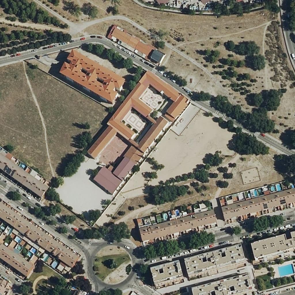 Aerial view of the grounds of Santa Teresa