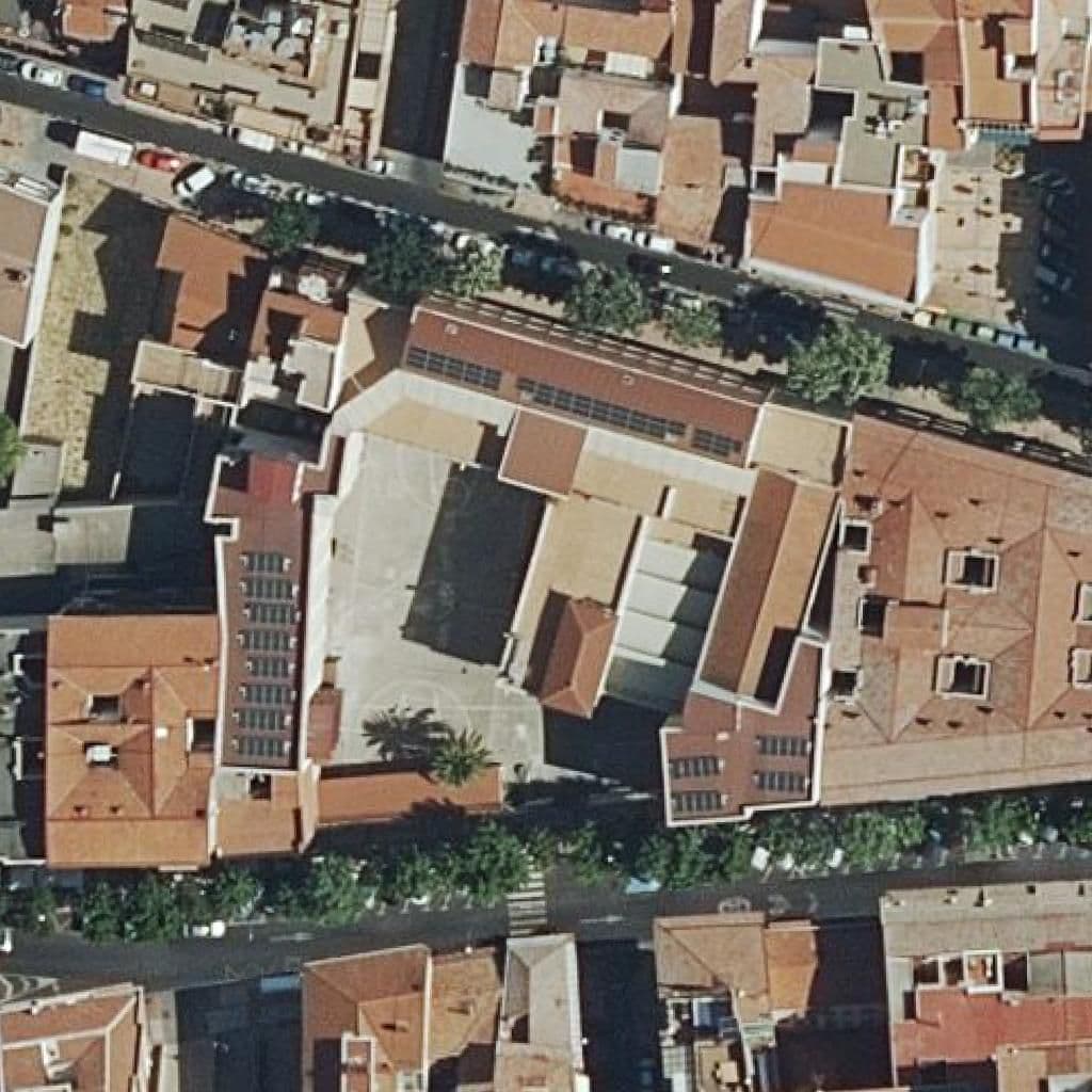 Aerial view of the grounds of Jesus Nazareno