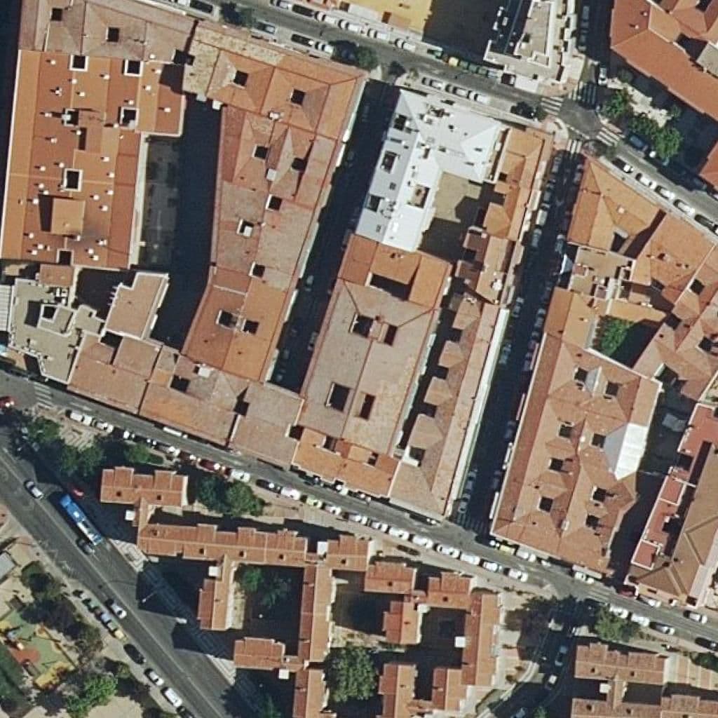 Aerial view of the grounds of San Sebastian