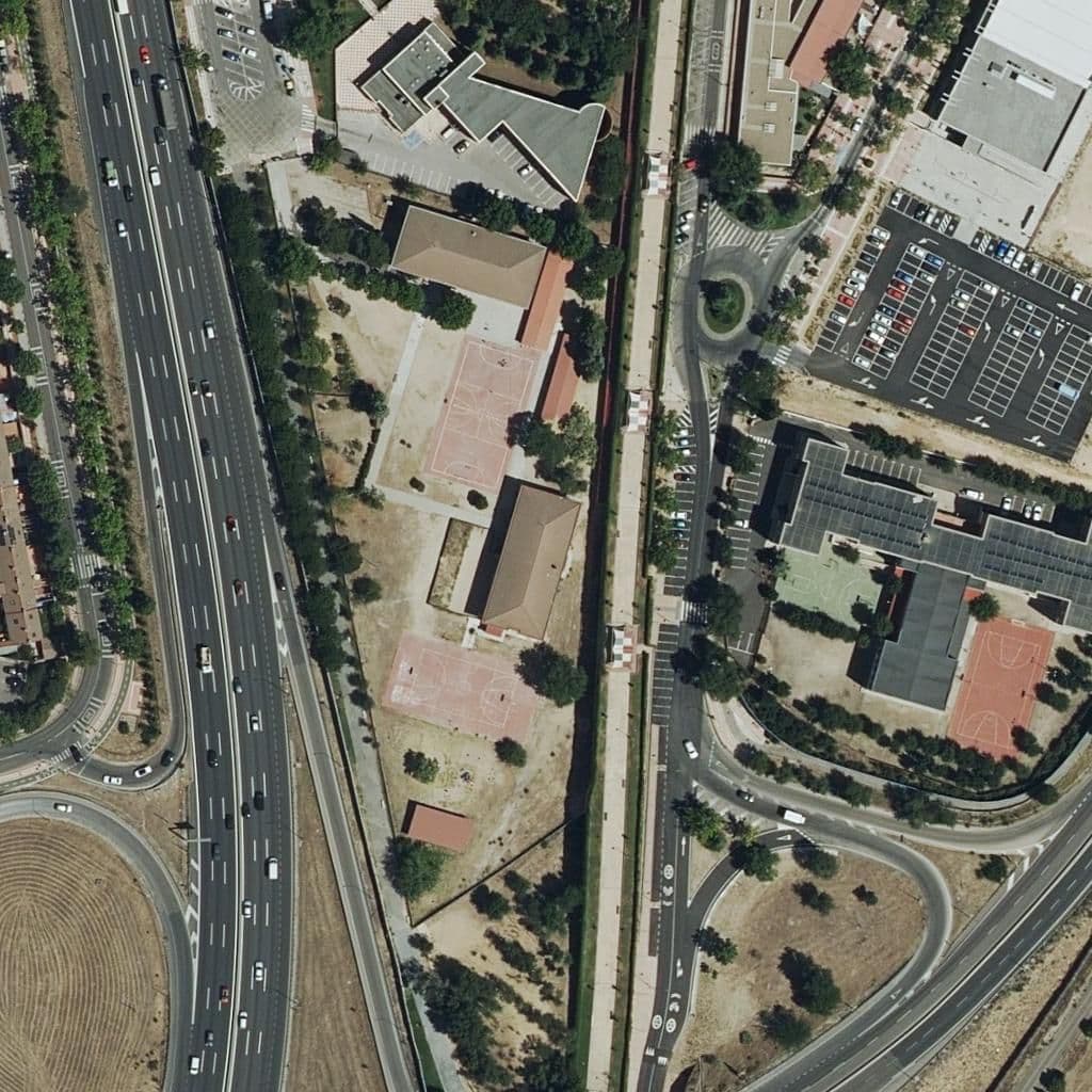 Aerial view of the grounds of Matematico Puig Adam