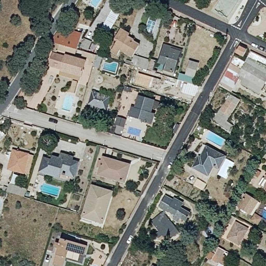 Aerial view of the grounds of Bardon
