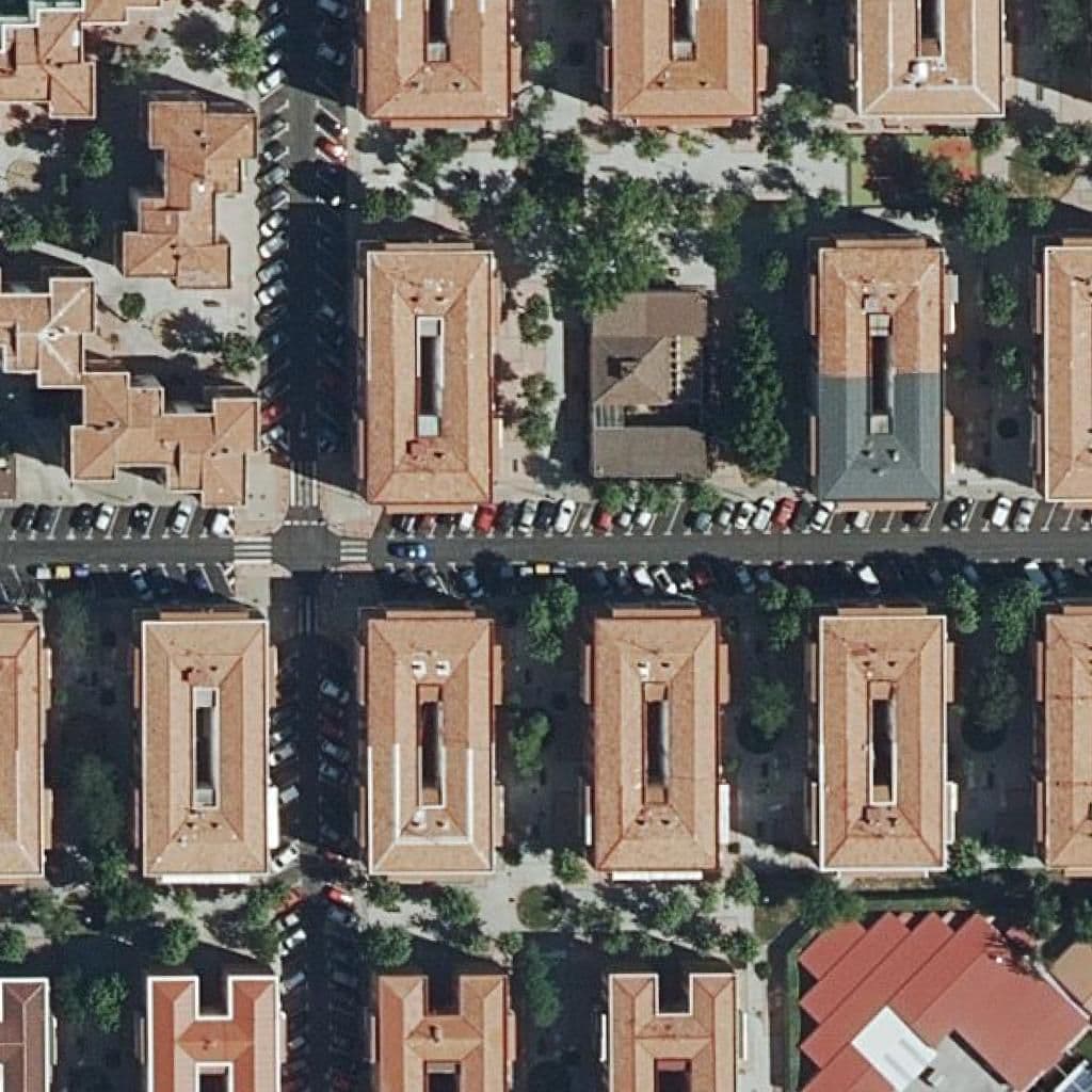Aerial view of the grounds of San Jose