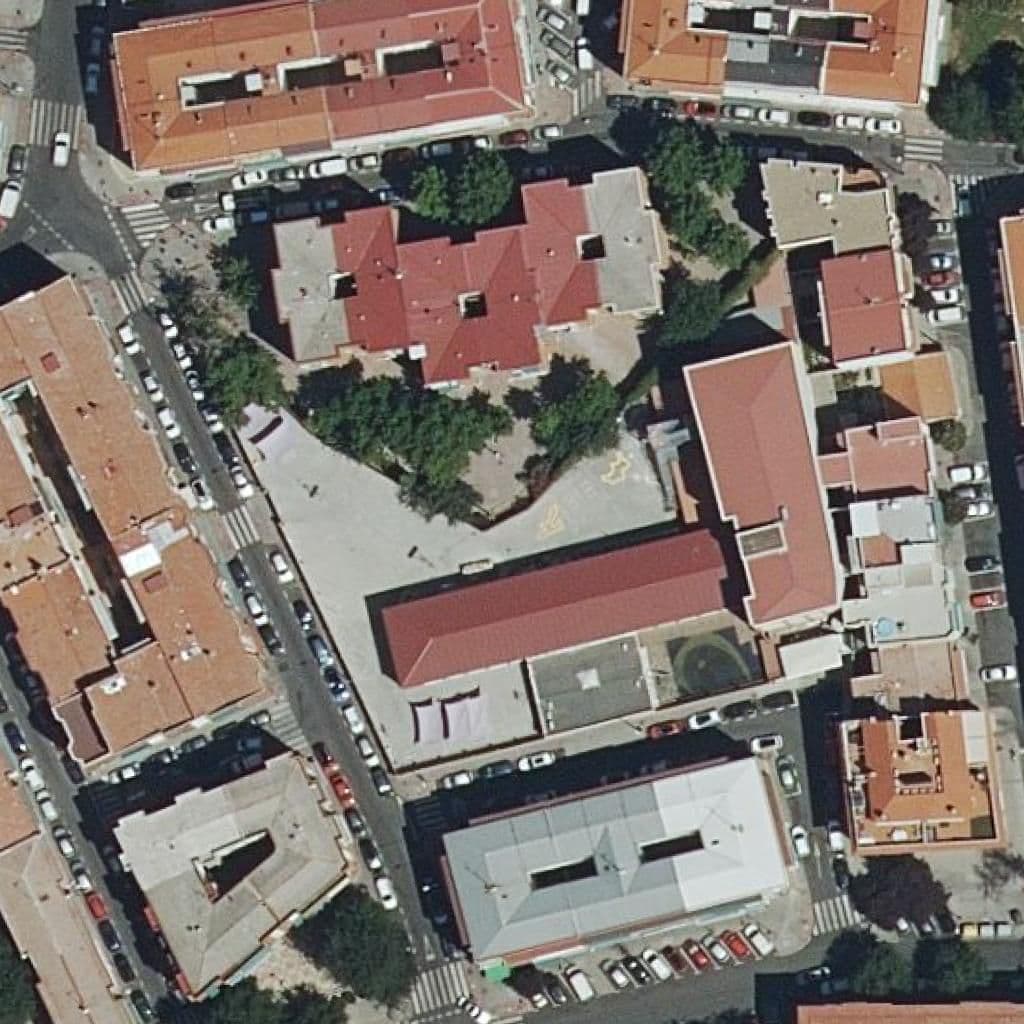Aerial view of the grounds of Liceo San Pablo