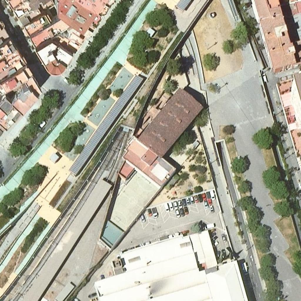 Aerial view of the grounds of Escola Cavall Bernat