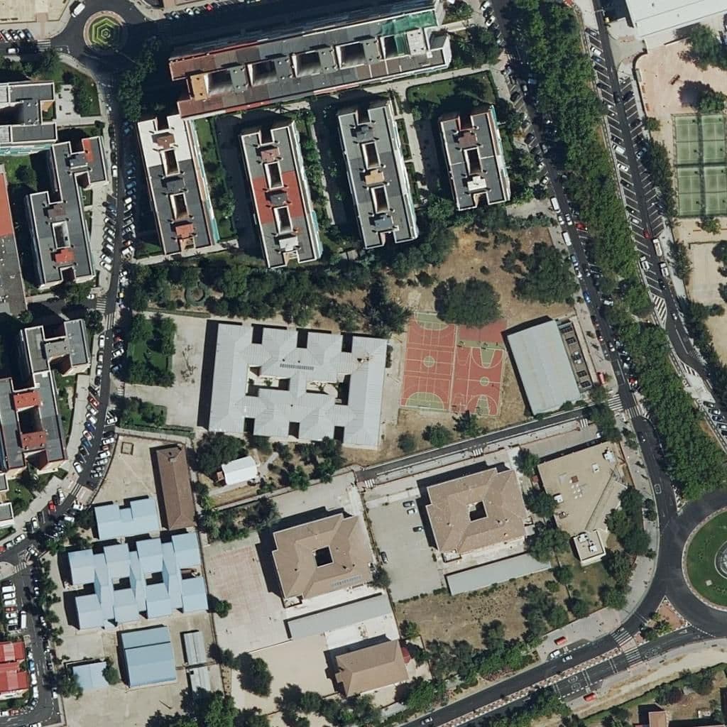 Aerial view of the grounds of Maria Zambrano