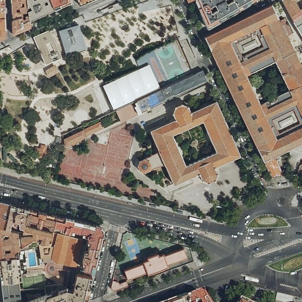 Aerial view of the grounds of Cervantes