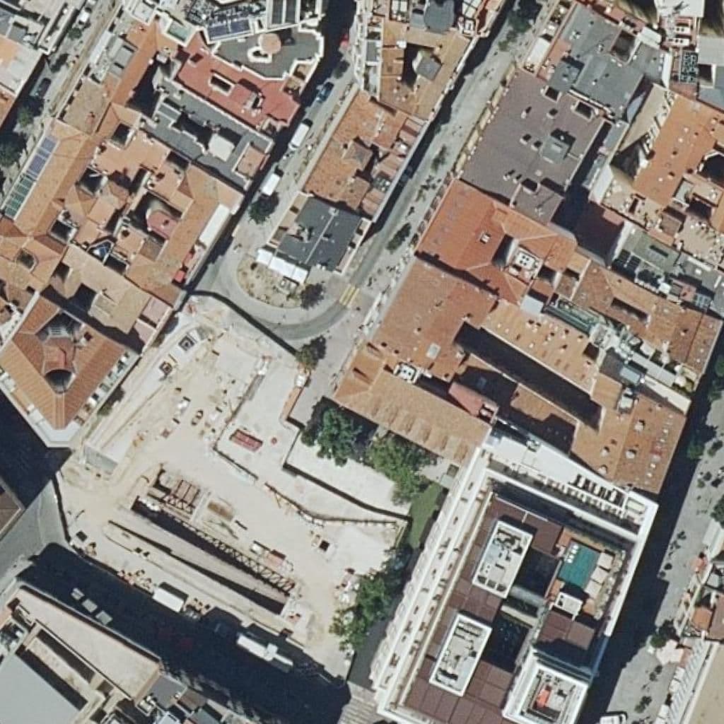 Aerial view of the grounds of C.p.tres Cruces