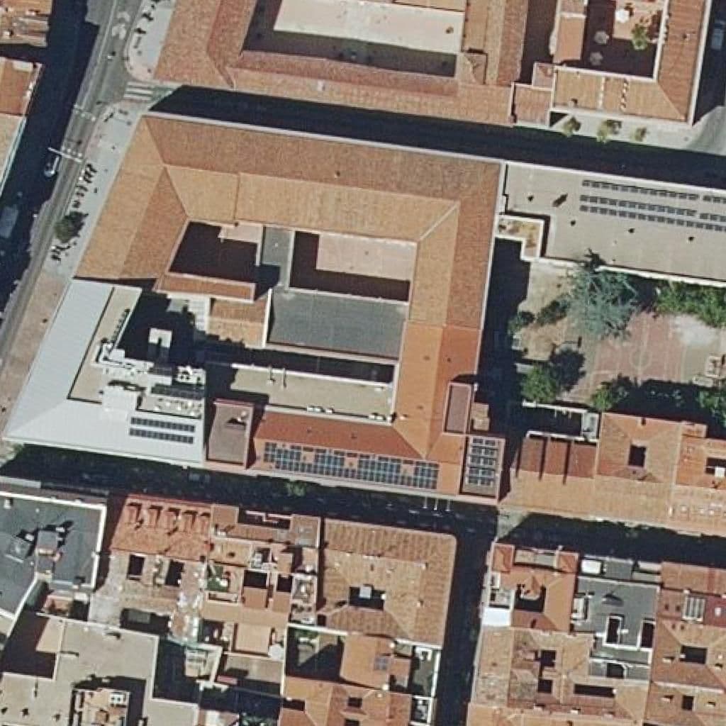 Aerial view of the grounds of E.g.preparatoria Del I Lope De Vega