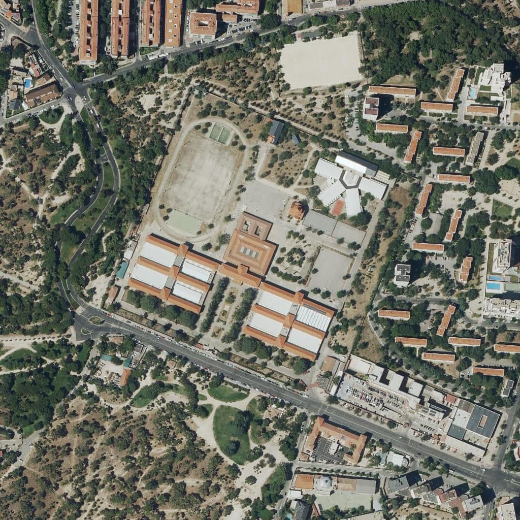 Aerial view of the grounds of C.n.(F) Andres Manjon
