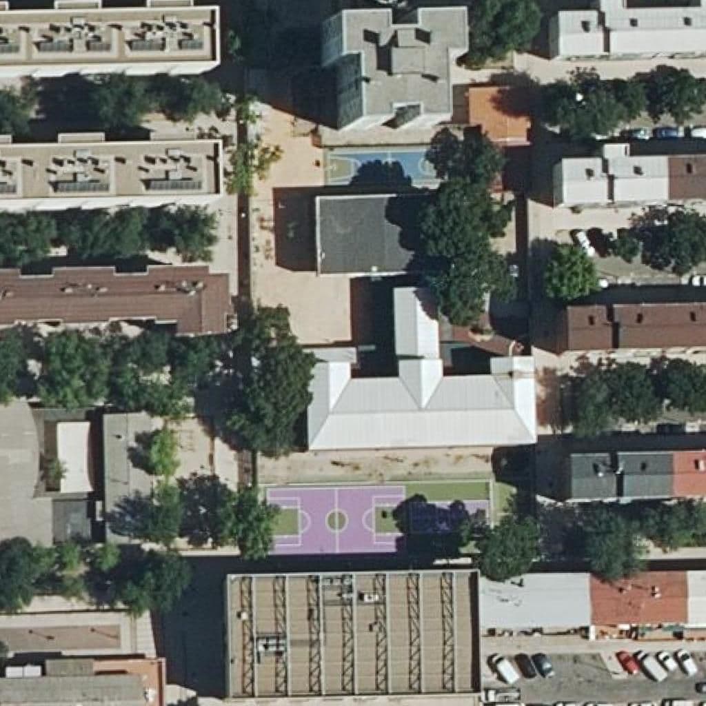 Aerial view of the grounds of Azorin
