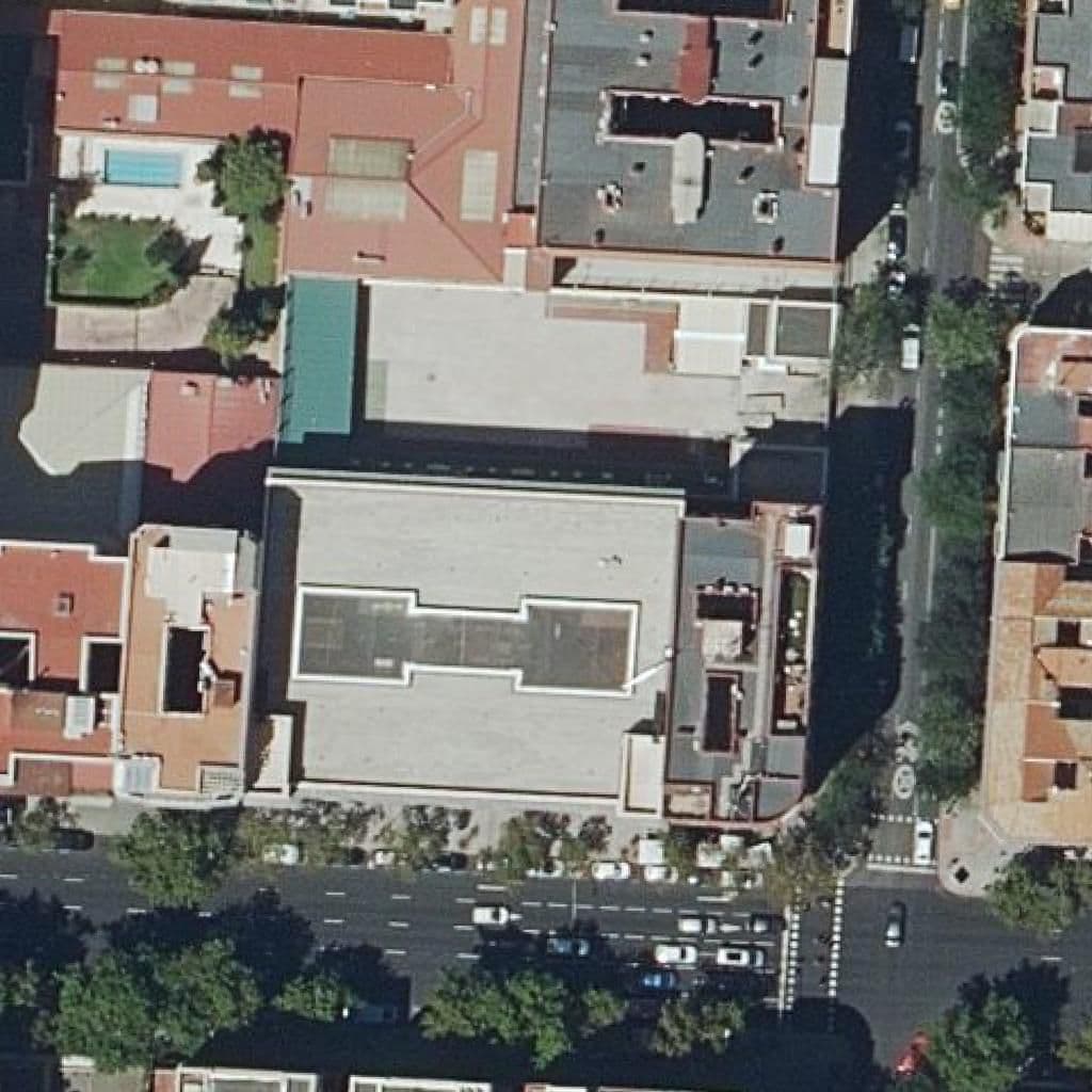 Aerial view of the grounds of Claudio Moyano