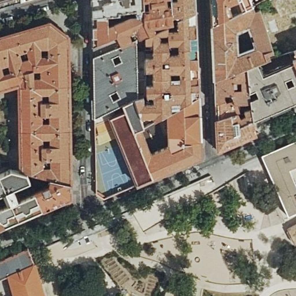 Aerial view of the grounds of Emilia Pardo Bazan